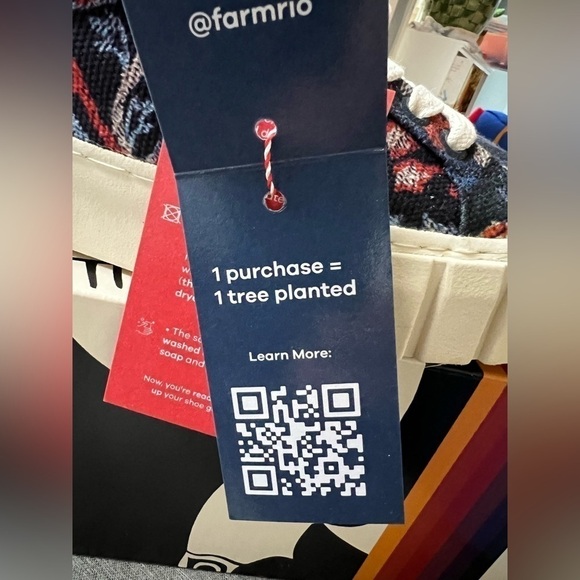 NWT Farm Rio Ainika Floral Platform SneakerTapestry Blue - Picture 7 of 7